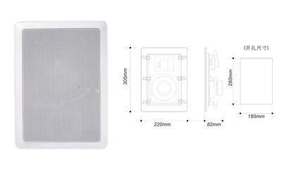 嵌入式壁掛揚聲器（30W）BS-916