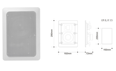 嵌入式壁掛揚(yáng)聲器（20W）BS-915